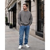 image:imageCOOFANDY Mens Crewneck Sweatshirts Fleece Pullover Thermal Casual ShirtDark Gray