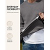 image:imageCOOFANDY Mens Crewneck Sweatshirts Fleece Pullover Thermal Casual ShirtDark Gray
