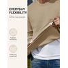 image:imageCOOFANDY Mens Crewneck Sweatshirts Fleece Pullover Thermal Casual ShirtKhaki