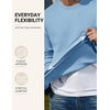 image:imageCOOFANDY Mens Crewneck Sweatshirts Fleece Pullover Thermal Casual ShirtLight Blue