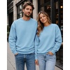 image:imageCOOFANDY Mens Crewneck Sweatshirts Fleece Pullover Thermal Casual ShirtLight Blue