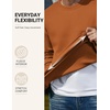 image:imageCOOFANDY Mens Crewneck Sweatshirts Fleece Pullover Thermal Casual ShirtLight Brown