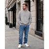 image:imageCOOFANDY Mens Crewneck Sweatshirts Fleece Pullover Thermal Casual ShirtLight Gray