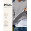 image:imageCOOFANDY Mens Crewneck Sweatshirts Fleece Pullover Thermal Casual ShirtLight Gray