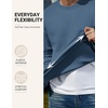 image:imageCOOFANDY Mens Crewneck Sweatshirts Fleece Pullover Thermal Casual ShirtNavy