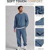 image:imageCOOFANDY Mens Crewneck Sweatshirts Fleece Pullover Thermal Casual ShirtNavy