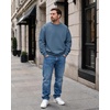 image:imageCOOFANDY Mens Crewneck Sweatshirts Fleece Pullover Thermal Casual ShirtNavy
