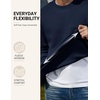 image:imageCOOFANDY Mens Crewneck Sweatshirts Fleece Pullover Thermal Casual ShirtNavy Blue