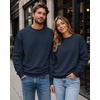 image:imageCOOFANDY Mens Crewneck Sweatshirts Fleece Pullover Thermal Casual ShirtNavy Blue
