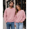 image:imageCOOFANDY Mens Crewneck Sweatshirts Fleece Pullover Thermal Casual ShirtPink