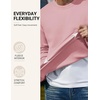 image:imageCOOFANDY Mens Crewneck Sweatshirts Fleece Pullover Thermal Casual ShirtPink