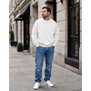 image:imageCOOFANDY Mens Crewneck Sweatshirts Fleece Pullover Thermal Casual ShirtWhite