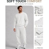 image:imageCOOFANDY Mens Crewneck Sweatshirts Fleece Pullover Thermal Casual ShirtWhite