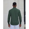 image:imageCOOFANDY Mens Dress Shirt Long Sleeve Wrinkle Free Casual Button Down ShirtArmy Green