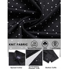 image:imageCOOFANDY Mens Dress Shirt Long Sleeve Wrinkle Free Casual Button Down ShirtBlack Polka Dots