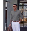 image:imageCOOFANDY Mens Dress Shirt Long Sleeve Wrinkle Free Casual Button Down ShirtDark Grey