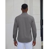 image:imageCOOFANDY Mens Dress Shirt Long Sleeve Wrinkle Free Casual Button Down ShirtDark Grey