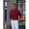 image:imageCOOFANDY Mens Dress Shirt Long Sleeve Wrinkle Free Casual Button Down ShirtWine Red