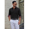 image:imageCOOFANDY Mens Dress Shirts Stretch Long Sleeve Casual Button Down ShirtsBlack