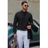 image:imageCOOFANDY Mens Dress Shirts Stretch Long Sleeve Casual Button Down ShirtsBlack