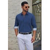 image:imageCOOFANDY Mens Dress Shirts Stretch Long Sleeve Casual Button Down ShirtsBlue