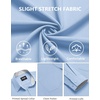 image:imageCOOFANDY Mens Dress Shirts Stretch Long Sleeve Casual Button Down ShirtsLight Blue