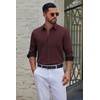 image:imageCOOFANDY Mens Dress Shirts Stretch Long Sleeve Casual Button Down ShirtsWine Red