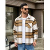 image:imageCOOFANDY Mens Flannel Shirts Long Sleeve Lightweight Plaid Shirt Casual Button Down Shirts JacketKhaki Plaid