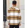 image:imageCOOFANDY Mens Flannel Shirts Long Sleeve Lightweight Plaid Shirt Casual Button Down Shirts JacketKhaki Plaid