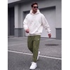 image:imageCOOFANDY Mens FleeceLined Sweatpants Loose Fit Joggers with PocketsArmy Green