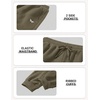image:imageCOOFANDY Mens FleeceLined Sweatpants Loose Fit Joggers with PocketsArmy Green
