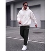image:imageCOOFANDY Mens FleeceLined Sweatpants Loose Fit Joggers with PocketsBlack