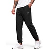 image:imageCOOFANDY Mens FleeceLined Sweatpants Loose Fit Joggers with PocketsBlack