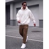image:imageCOOFANDY Mens FleeceLined Sweatpants Loose Fit Joggers with PocketsBrown