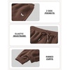 image:imageCOOFANDY Mens FleeceLined Sweatpants Loose Fit Joggers with PocketsBrown