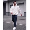 image:imageCOOFANDY Mens FleeceLined Sweatpants Loose Fit Joggers with PocketsNavy Blue