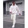 image:imageCOOFANDY Mens FleeceLined Sweatpants Loose Fit Joggers with PocketsWhite