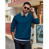 image:imageCOOFANDY Mens Hoodie Pullover Hooded Sweatshirt Casual Fashion Solid FallDark Blue