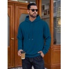 image:imageCOOFANDY Mens Hoodie Pullover Hooded Sweatshirt Casual Fashion Solid FallDark Blue