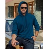 image:imageCOOFANDY Mens Hoodie Pullover Hooded Sweatshirt Casual Fashion Solid FallDark Blue
