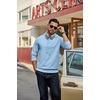 image:imageCOOFANDY Mens Hoodie Pullover Hooded Sweatshirt Casual Fashion Solid FallLight Blue