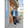 image:imageCOOFANDY Mens Hoodie Pullover Hooded Sweatshirt Casual Fashion Solid FallLight Blue
