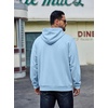image:imageCOOFANDY Mens Hoodie Pullover Hooded Sweatshirt Casual Fashion Solid FallLight Blue