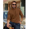 image:imageCOOFANDY Mens Hoodie Pullover Hooded Sweatshirt Casual Fashion Solid FallLight Brown