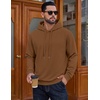 image:imageCOOFANDY Mens Hoodie Pullover Hooded Sweatshirt Casual Fashion Solid FallLight Brown