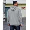 image:imageCOOFANDY Mens Hoodie Pullover Hooded Sweatshirt Casual Fashion Solid FallLight Gray