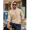 image:imageCOOFANDY Mens Hoodie Pullover Hooded Sweatshirt Casual Fashion Solid FallLight Khaki