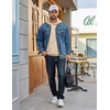 image:imageCOOFANDY Mens Hoodie Pullover Hooded Sweatshirt Casual Fashion Solid FallLight Khaki