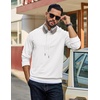 image:imageCOOFANDY Mens Hoodie Pullover Hooded Sweatshirt Casual Fashion Solid FallWhite