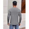 image:imageCOOFANDY Mens Long Sleeve TShirts Crew Neck RegularFit Tee Shirts Casual Basic TshirtsAthletic Heather